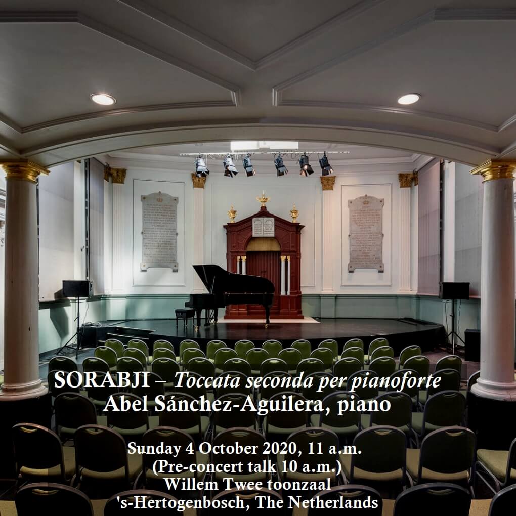 Sorabji's "Toccata seconda" in 's-Hertogenbosch.