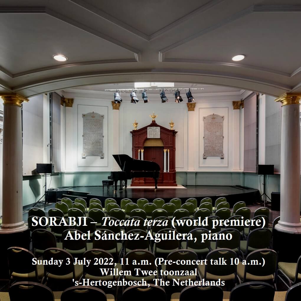 Sorabji’s Toccata terza – world premiere!